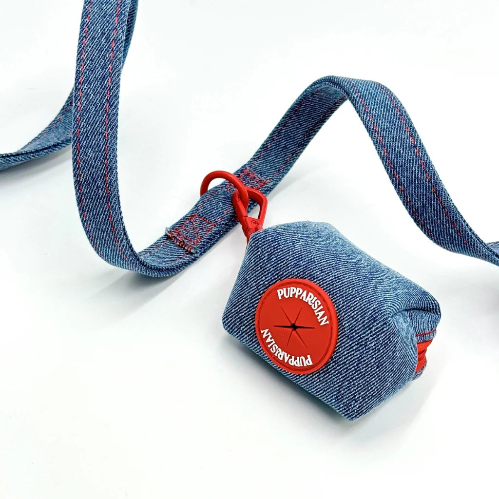 Městské vodítko pro psa – jeansové 190 cm