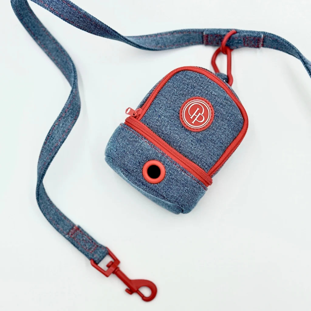 Městské vodítko pro psa – jeansové 190 cm