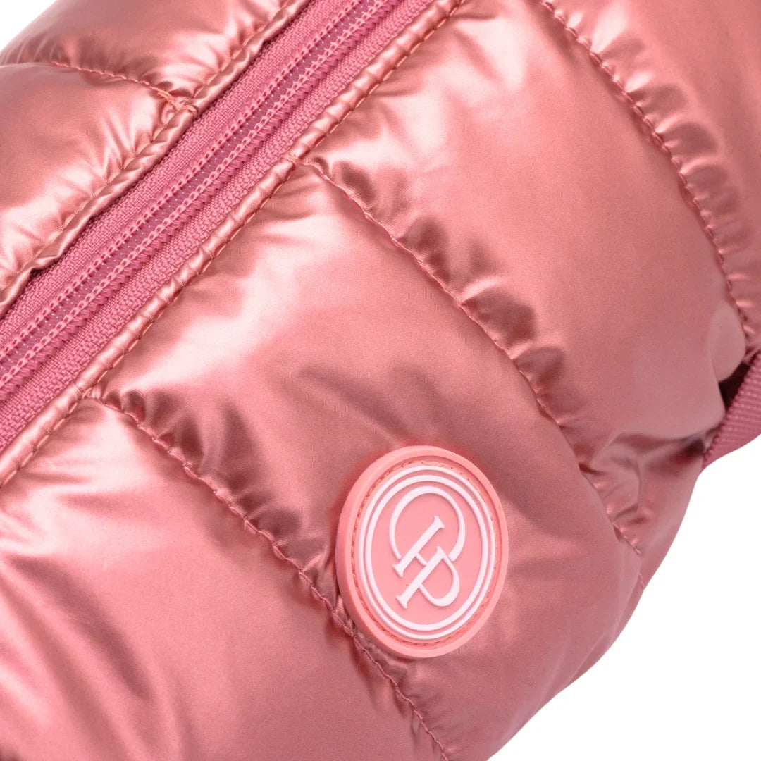 Zimní bunda pro psa 2v1 – zateplená a voděodolná - růžová