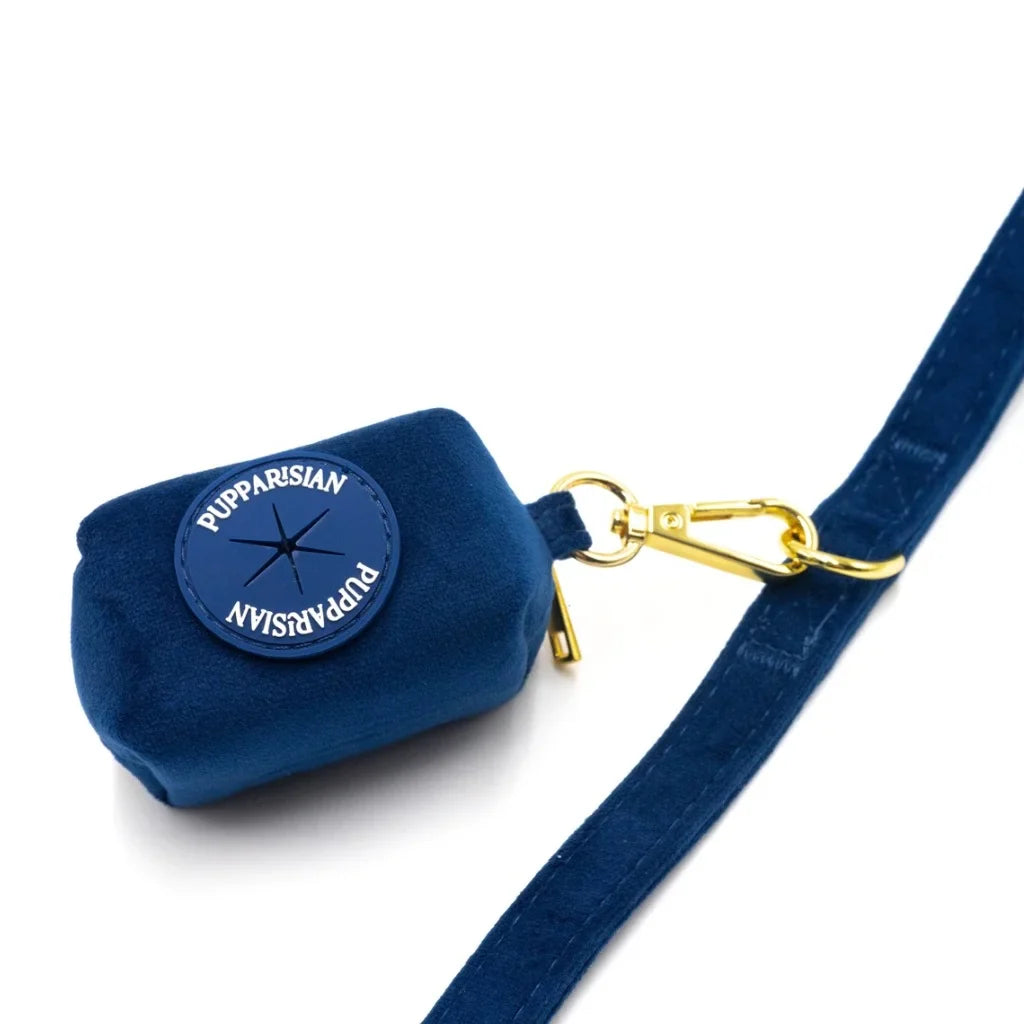 Sametové přepínací vodítko pro psa 3 m – tmavě modré