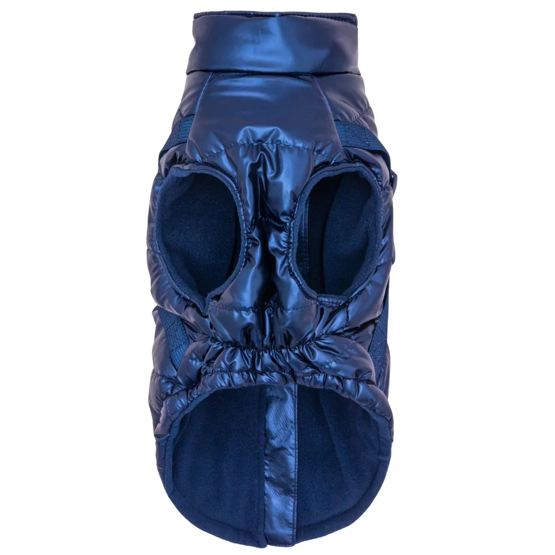 Kurtka dla psa zimowa 2w1 ocieplana wodoodporna - Granatowa