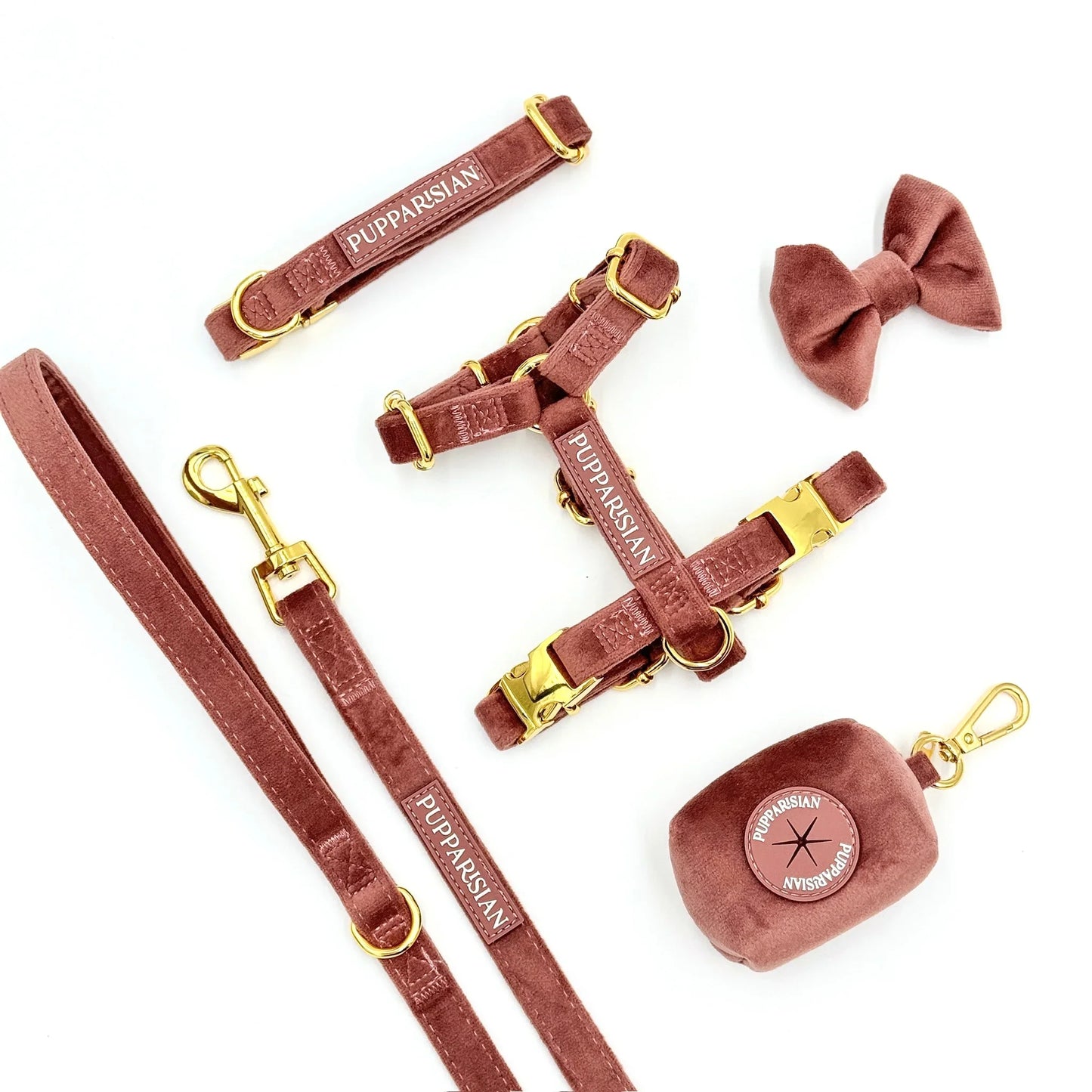 Postroj typu guard pro psa – cihlově růžový