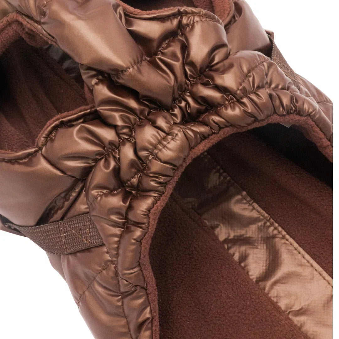 Kurtka dla psa zimowa 2w1 ocieplana wodoodporna - Brązowa