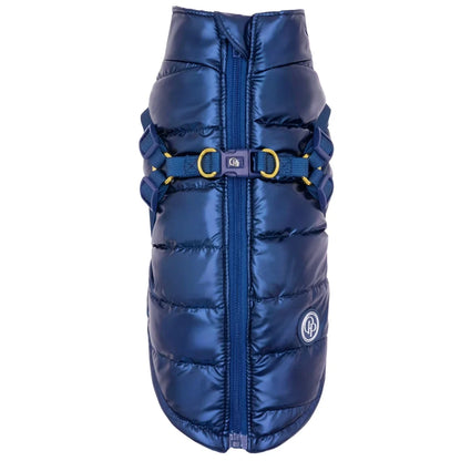 Kurtka dla psa zimowa 2w1 ocieplana wodoodporna - Granatowa