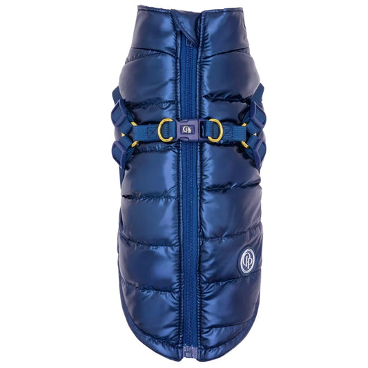 Kurtka dla psa zimowa 2w1 ocieplana wodoodporna - Granatowa