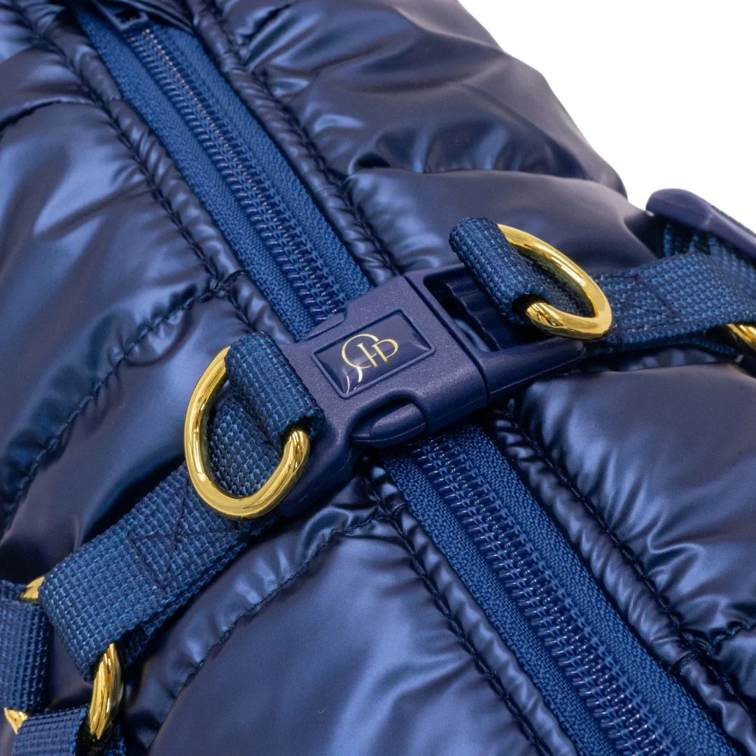 Kurtka dla psa zimowa 2w1 ocieplana wodoodporna - Granatowa