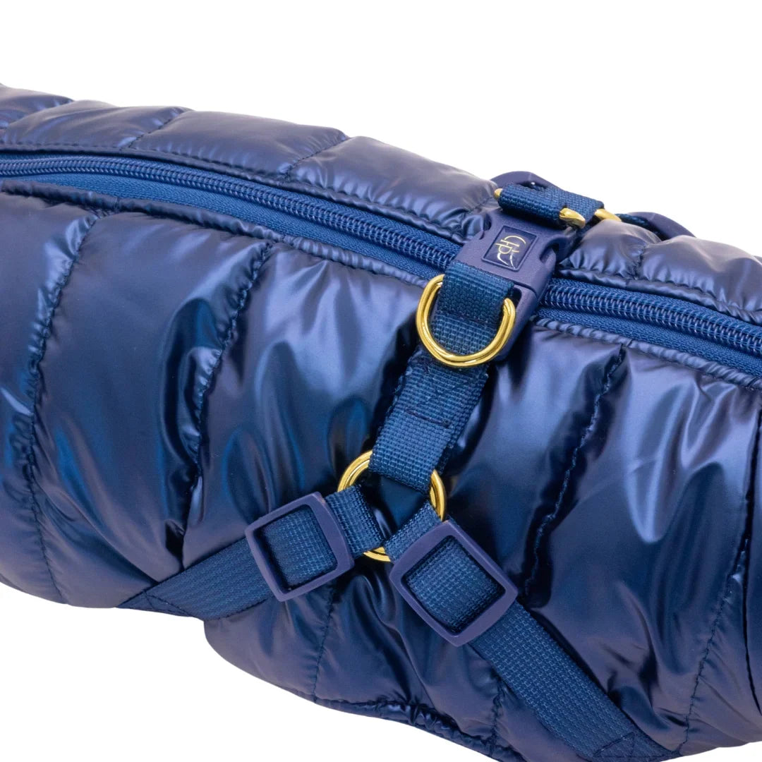 Kurtka dla psa zimowa 2w1 ocieplana wodoodporna - Granatowa