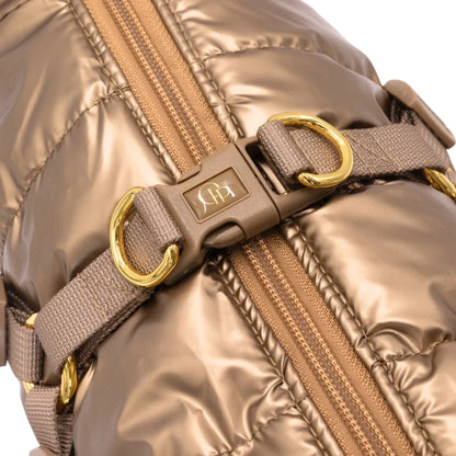 Kurtka dla psa zimowa 2w1 ocieplana wodoodporna - Złota