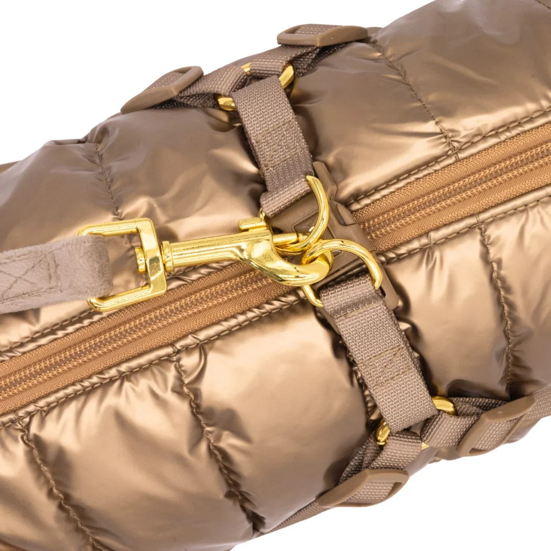 Kurtka dla psa zimowa 2w1 ocieplana wodoodporna - Złota