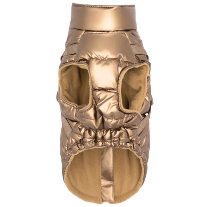 Kurtka dla psa zimowa 2w1 ocieplana wodoodporna - Złota