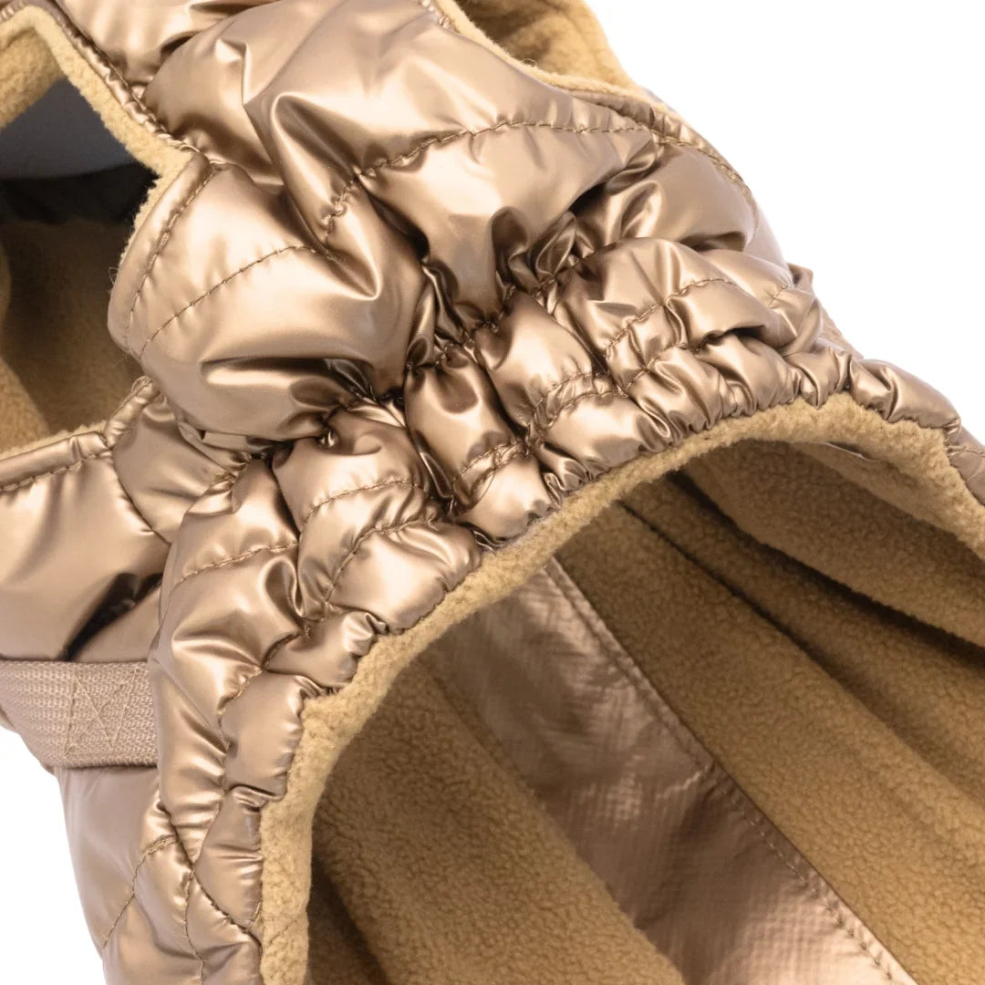 Kurtka dla psa zimowa 2w1 ocieplana wodoodporna - Złota