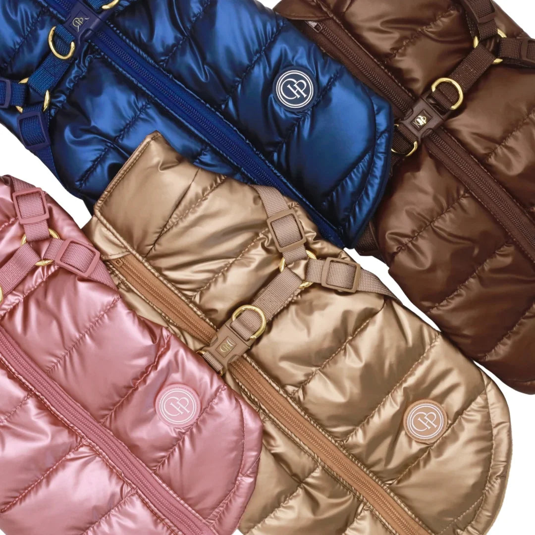 Zimní bunda pro psa 2v1 – zateplená a voděodolná - růžová