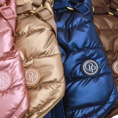 Kurtka dla psa zimowa 2w1 ocieplana wodoodporna - Granatowa