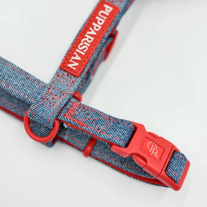 Postroj typu guard pro psa – džínový