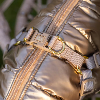 Kurtka dla psa zimowa 2w1 ocieplana wodoodporna - Złota