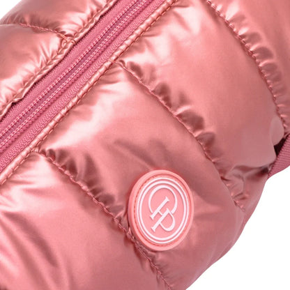 Zimní bunda pro psa 2v1 – zateplená a voděodolná - růžová