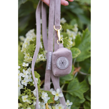 Sametové městské vodítko pro psa – béžové 190 cm