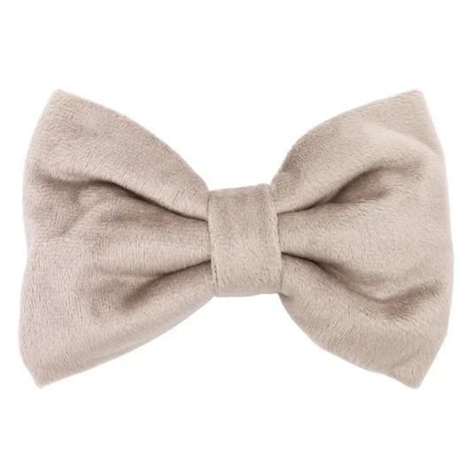 Sametový motýlek pro psa – béžový