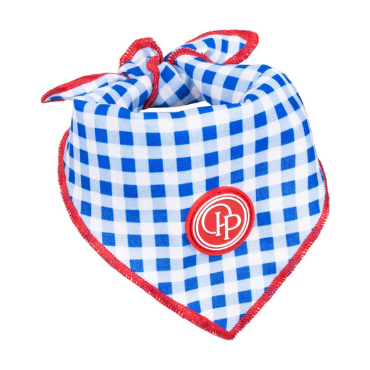 Psí bandana s kostkovaným vzorem