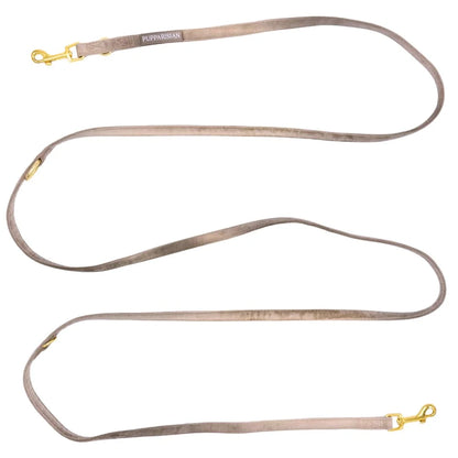 Sametové přepínací vodítko pro psa 3 m – béžové